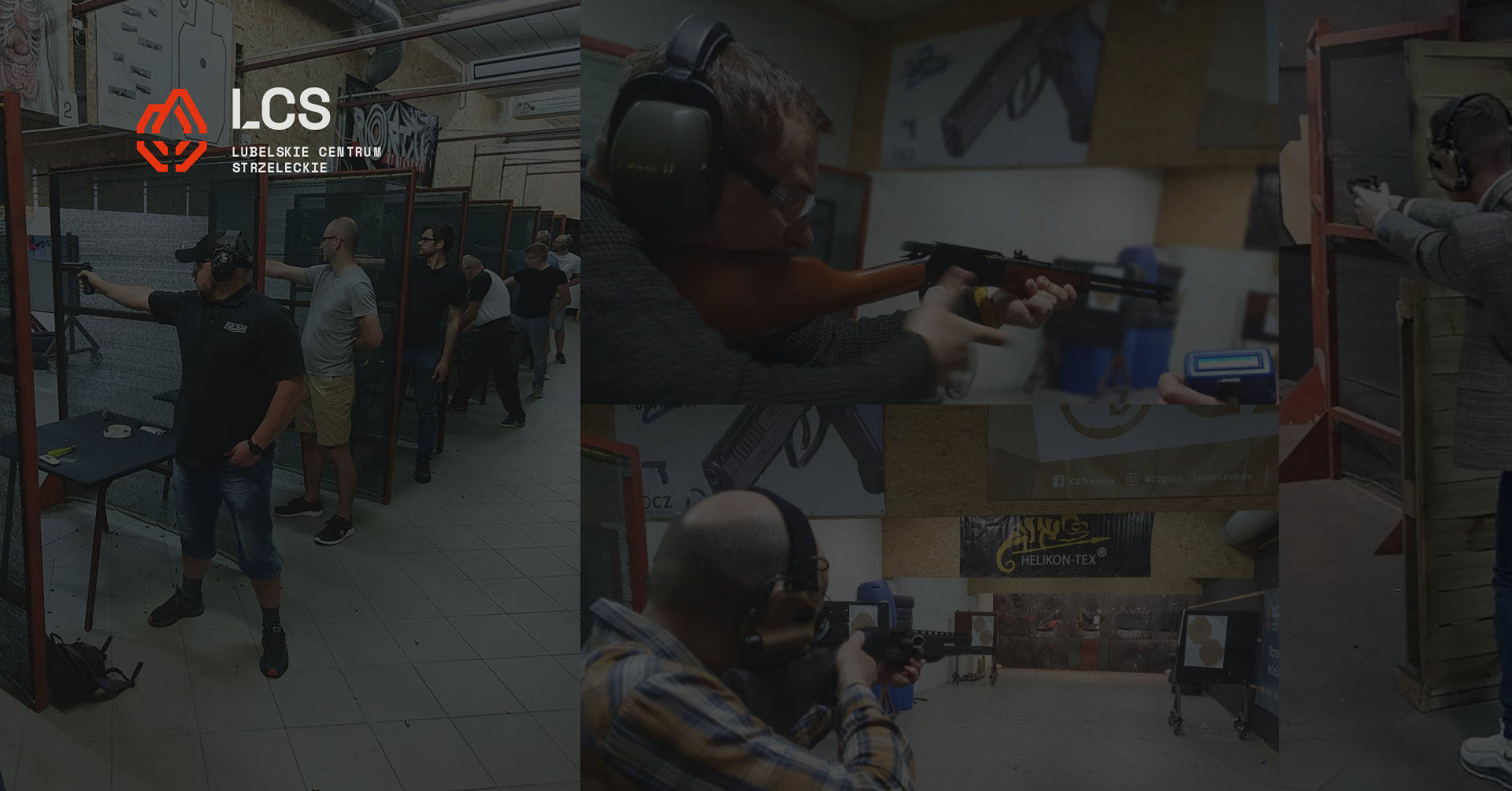 Grupa strzelecka na strzelnicy